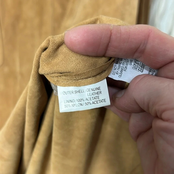 The Territory Ahead Tan Suede Shirt Size Large - Picture 12 of 14